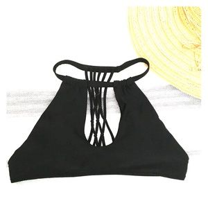 Lulus key hole high neck bikini top